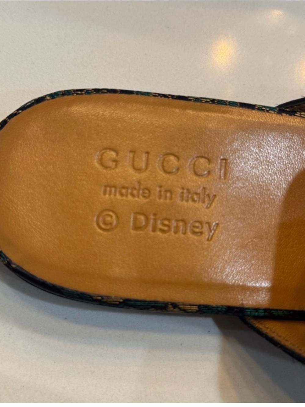 Gucci Donald Duck floral silk horsebit mules with gold hardware - Picture 6 of 8
